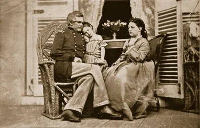 General E. O. C. Ord with his Wife and Daughter